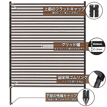 Caroeas 目隠しフェンス ボーダーフェンス 屋外 幅90×高さ120cm Amazon | Caroeas 目隠しフェンス ボーダーフェンス 屋外